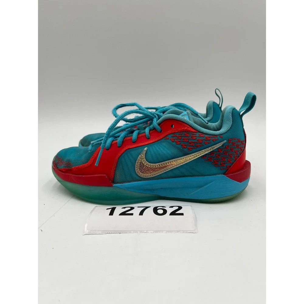 Nike Isofly Sneakers Boys 4.5Y Red Blue Mesh Basketball Shoes Lace Up Lot of 2